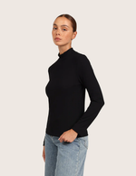 Ribbad Topp med Polokrage