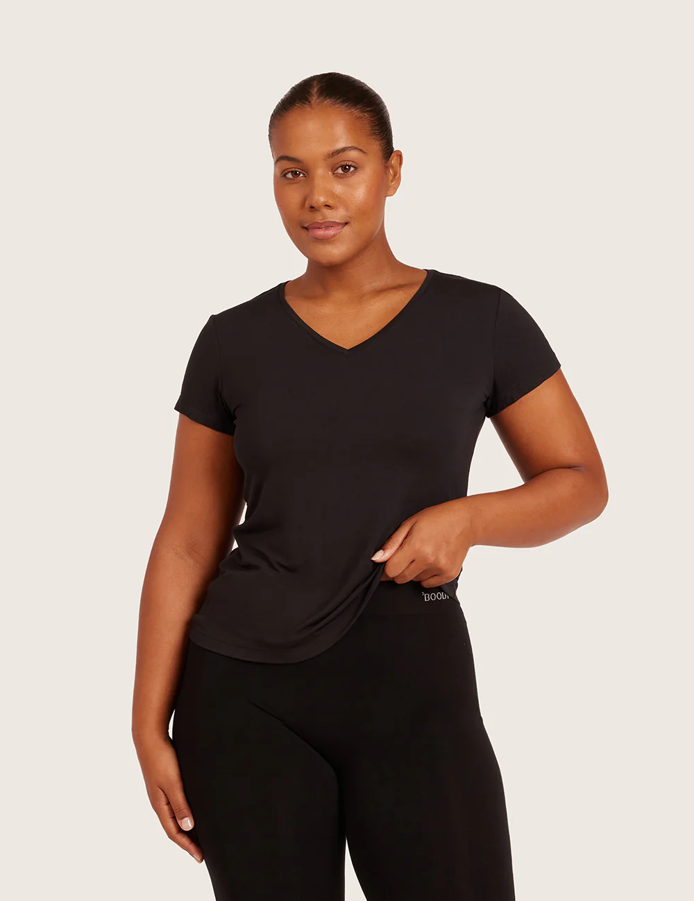 Bas T-shirt med V-Hals