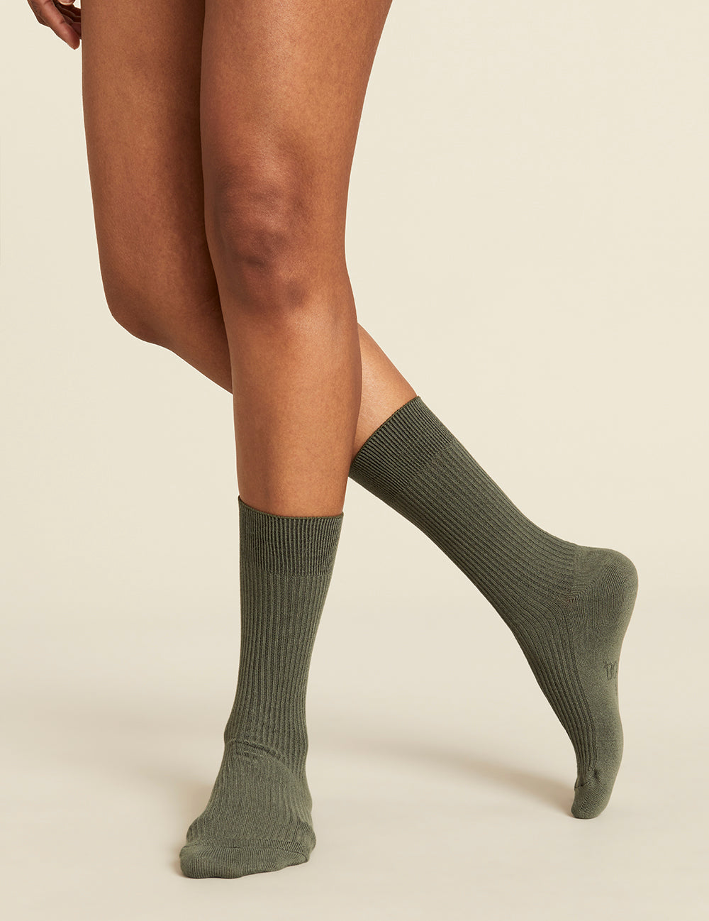 3-Pack Women's Ribbed Crew Socks