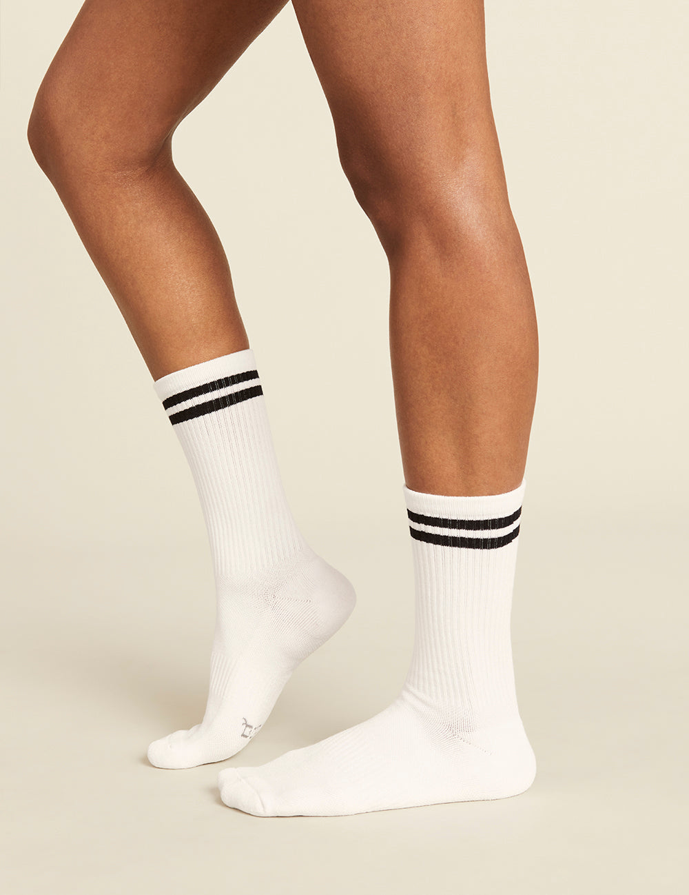 3-Pack Women's Striped Cushioned Crew Socks