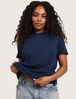 Classic T-shirt med Rund Hals