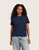 Classic T-shirt med Rund Hals