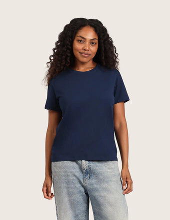 Classic T-shirt med Rund Hals