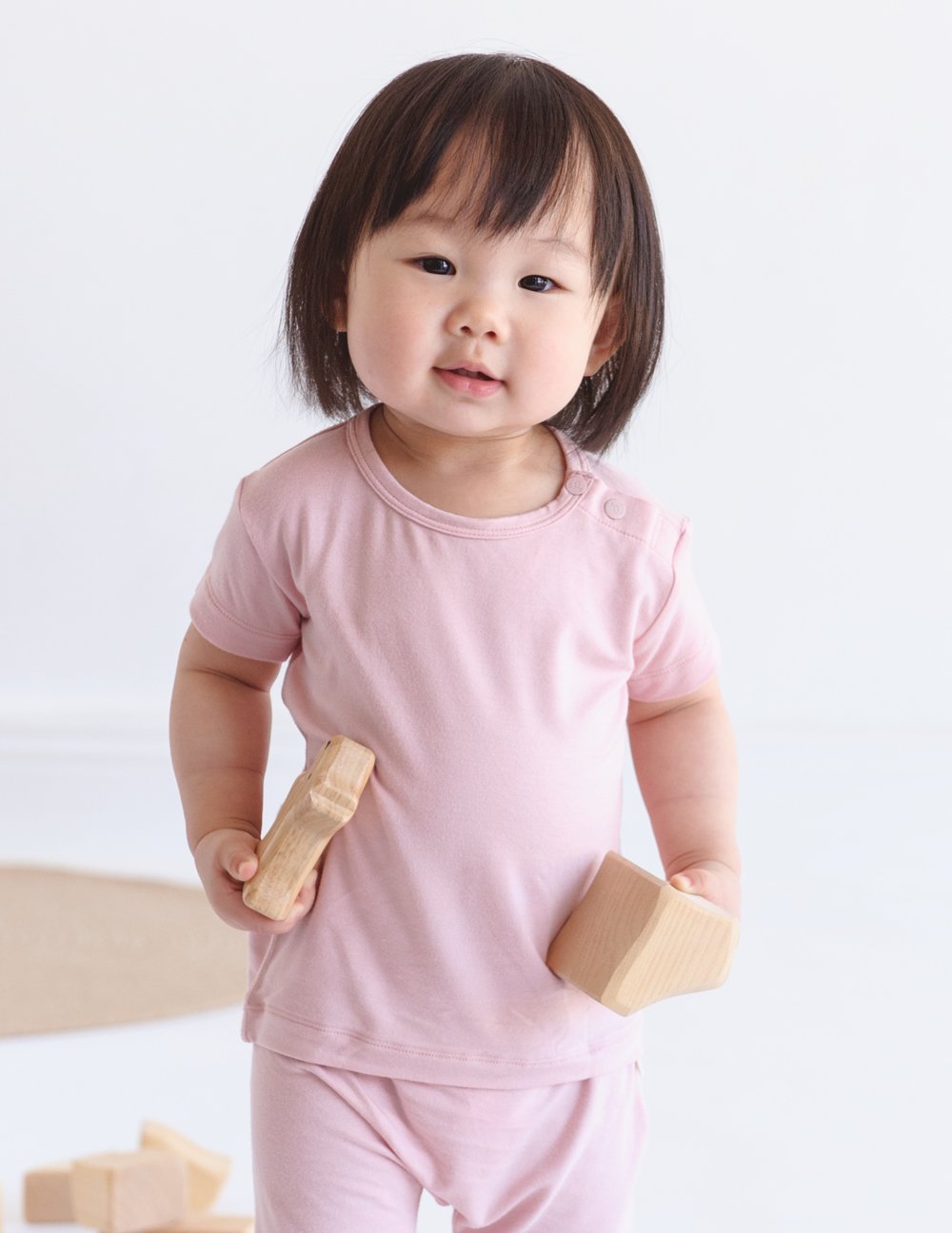 Baby T-Shirt Rose - Boody Baby